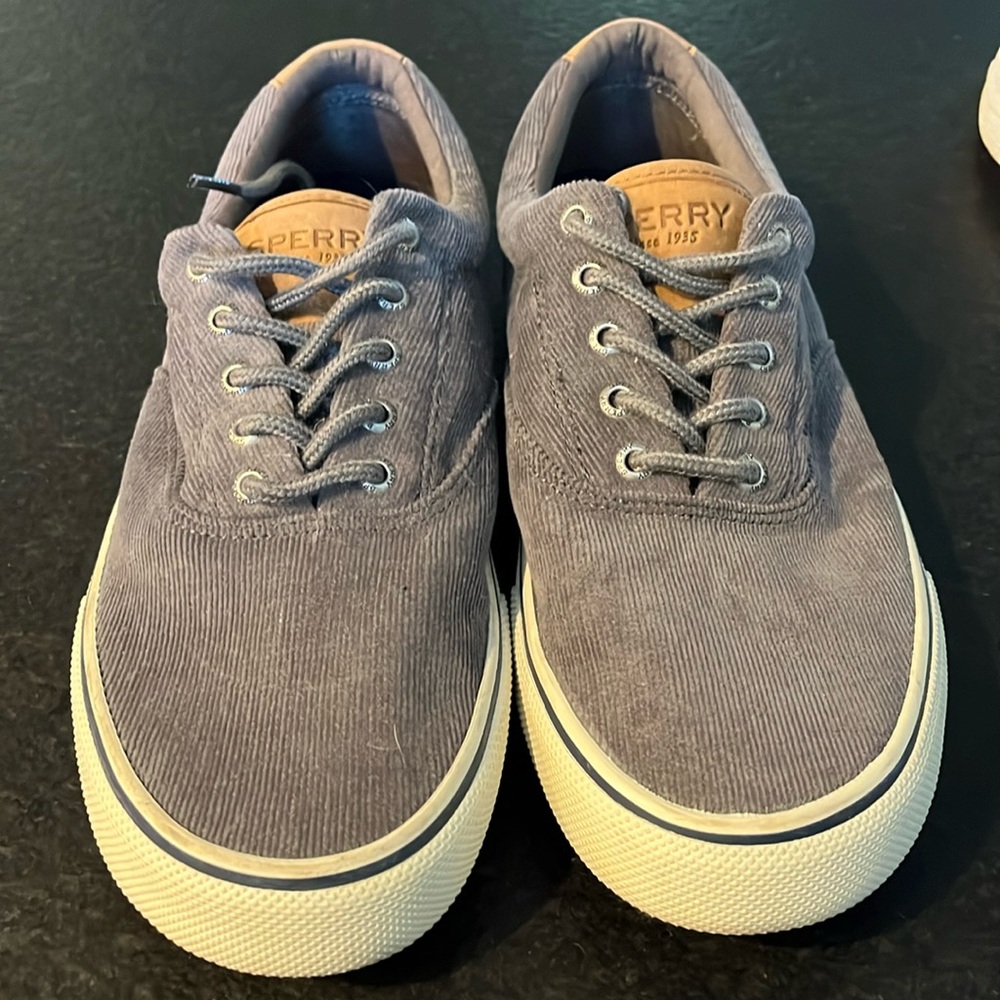Sperry Men's Casual Sneakers Striper II CVO Grey Corduroy